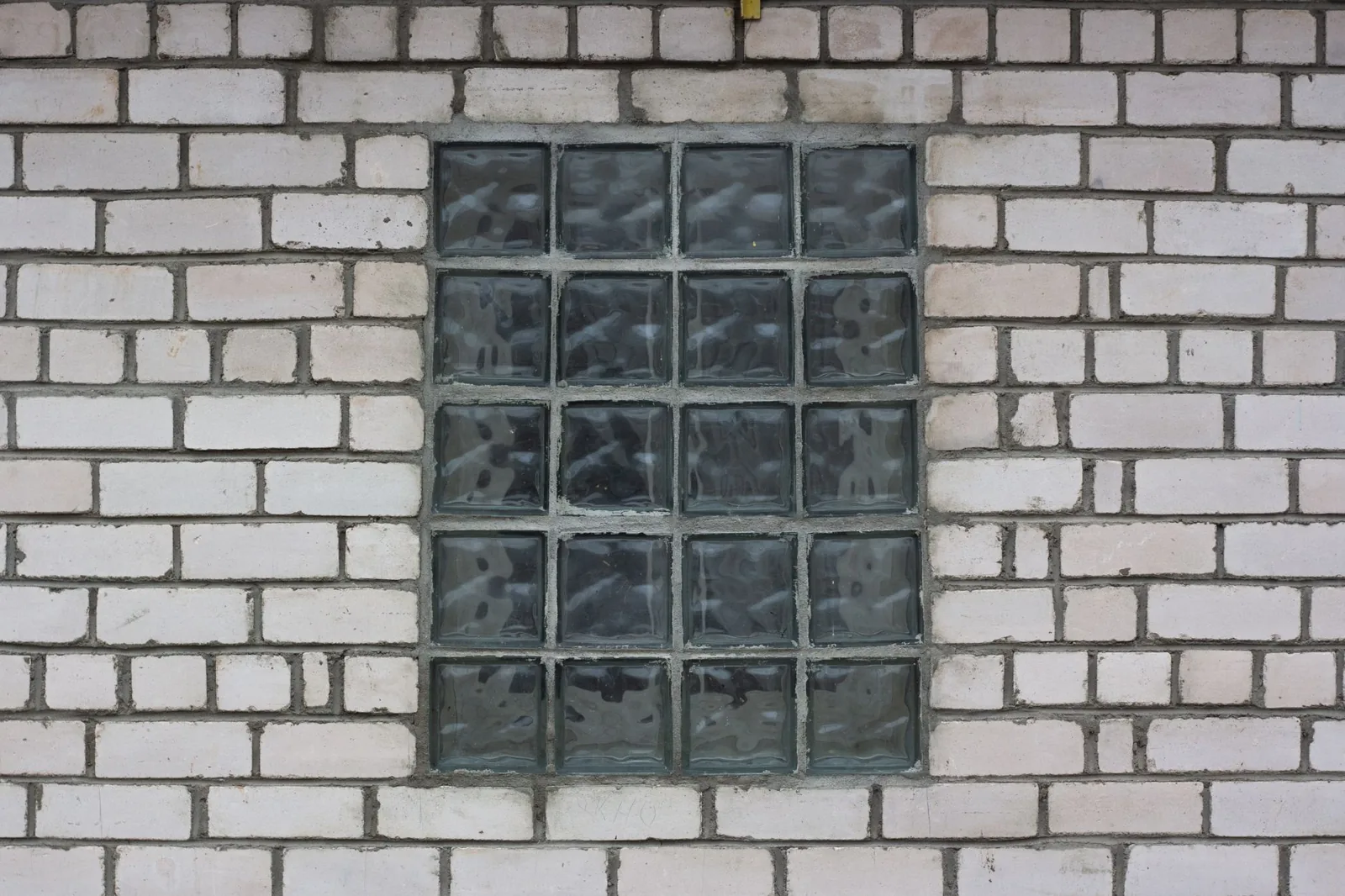 frosted glass block window pattern with soft diffused light